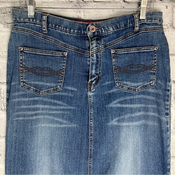 Vintage Y2K Denim Maxi Skirt Size 11 - Picture 2 of 10